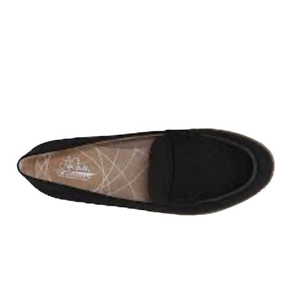 LifeStride Velocity ZaZa Black Suede Slip On Loafer Shoes - Picture 3 of 12